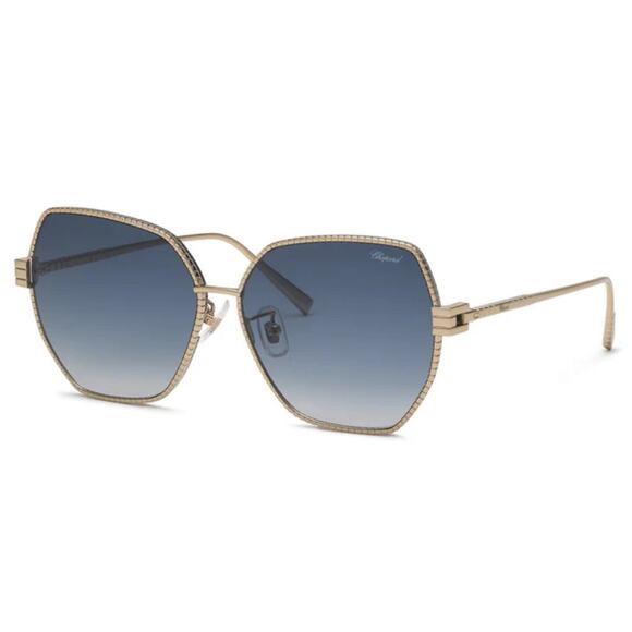 NEW!!! Chopard SCHL28M 08FE Stylish Blue Gradient Sunglasses, Authentic main image 8
